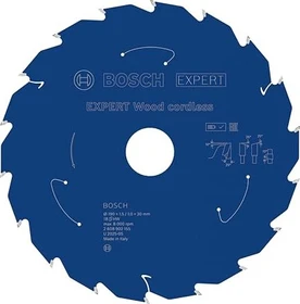Bosch Professional Expert Wood Cordless Kreissägeblatt 18Z, 190x1x30mm, 1 Stück