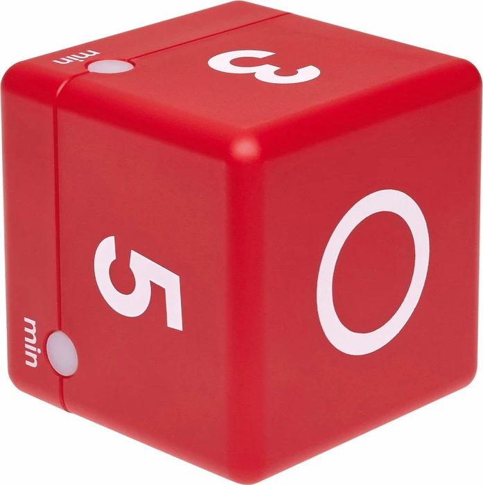 TFA Dostmann Kitchen Timer Cube rot