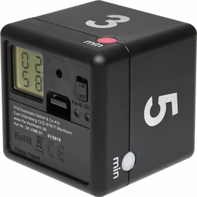 TFA Dostmann Kitchen Timer Cube schwarz