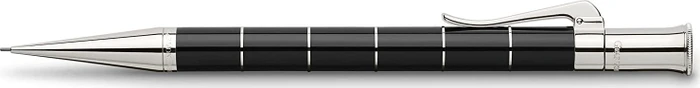Graf von Faber-Castell Classic Anello Drehbleistift B 0.7mm graphit, schwarz/silber, Radierer