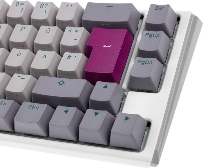 Ducky One 3 SF, Mist Grey, PBT, LEDs RGB, MX RGB ERGO CLEAR, USB, DE