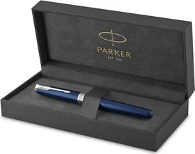 Parker Sonnet blue lacquer/palladium trim, rechte Hand, mittel, Geschenkbox