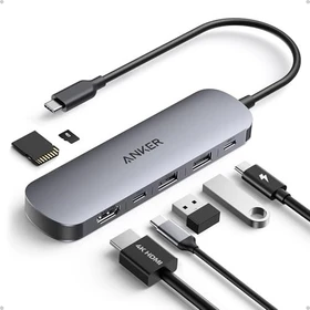 Anker 7-in-1 Multiport USB-Adapter, USB-C 3.0 [Stecker] (A83D2)