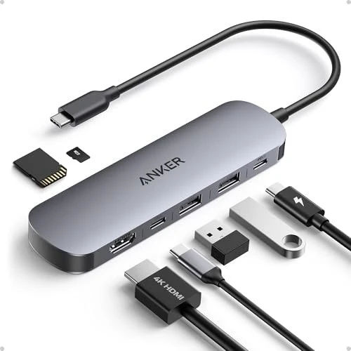 Anker 7-in-1 Multiport USB-Adapter, USB-C 3.0 [Stecker]