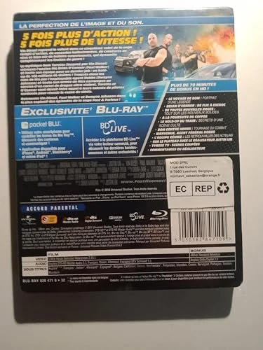 Fast & Furious Five - Limited Steelbook Edition (Blu-ray) (UK)