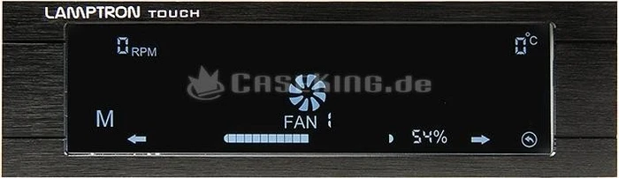 Lamptron Fan Controller Touch schwarz, 5.25" Lüftersteuerung 6-Kanal