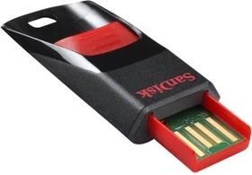 SanDisk Cruzer Edge 64GB schwarz/rot, USB-A, USB 2.0