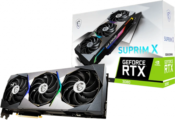 MSI GeForce RTX 3080 Suprim 10G, 10GB GDDR6X, HDMI, 3x DP