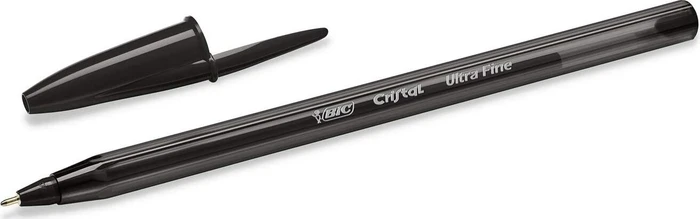 BIC Cristal Exact 0.3mm Kugelschreiber (Mine) schwarz/transparent, 20er-Pack