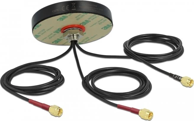 DeLOCK Dual Band, LTE, WLAN Outdoor-Antenne, 5GHz/2.4GHz/2.1GHz/900MHz, 2-3dBi, SMA, omnidirektional