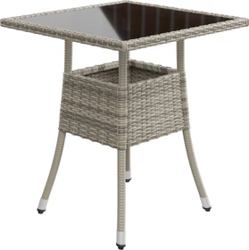 Juskys Yoro Gartentisch 60x60cm grau-meliert