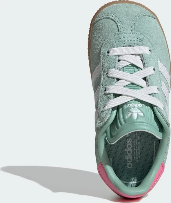 adidas Gazelle Comfort Closure Elastic Laces hazy green/cloud white/bliss pink (Junior)