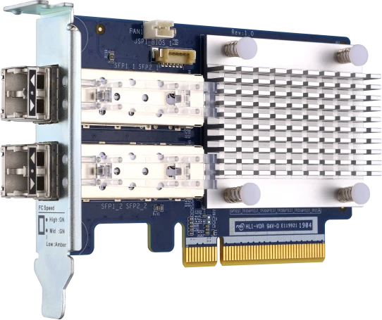 QNAP QXG-16G2FC, 2x SFP+, 2x LC-Duplex, PCIe 3.0 x8, Bundle