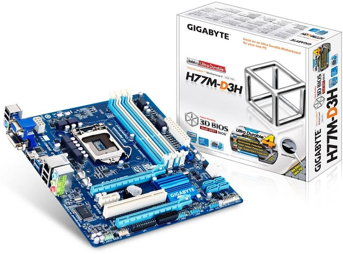GIGABYTE GA-H77M-D3H (Rev. 1.1) (Intel 1155)