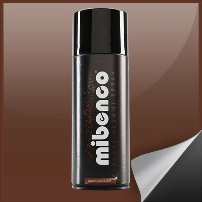 mibenco Flüssiggummi Spray braun glänzend 400ml