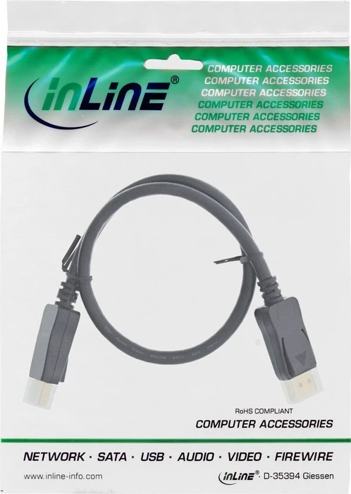 InLine DisplayPort 1.4 Kabel 8K4K schwarz, 1.50m