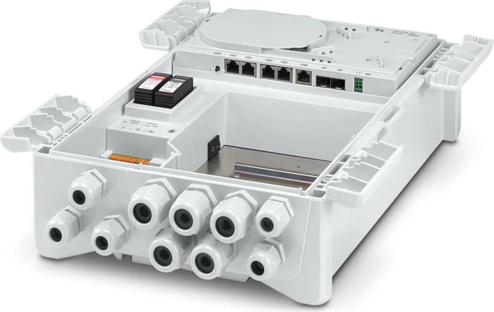 Phoenix Contact SCX Industrial Wallmount Gigabit Smart Switch 4POE 2LX, 4x RJ-45, 2x SFP, 155W PoE++