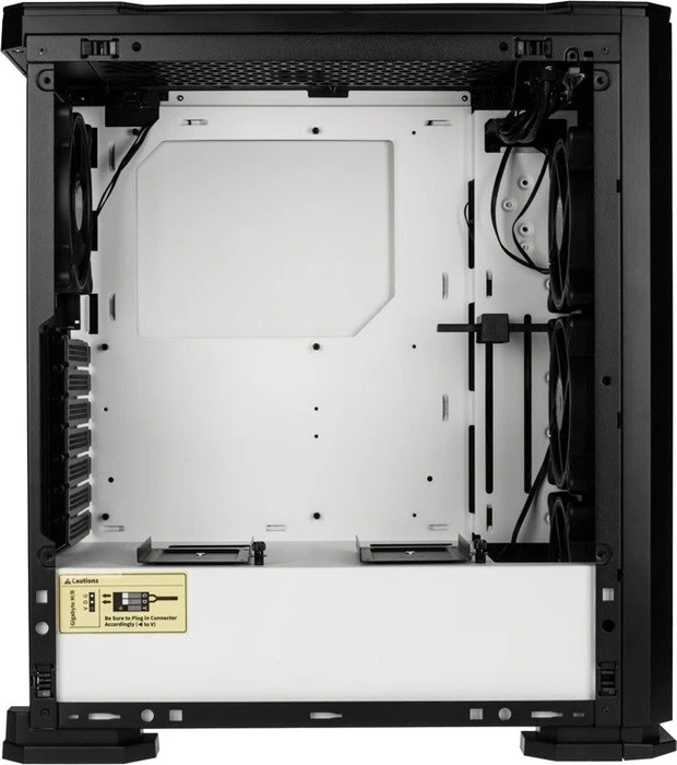 Zalman X3, weiß, Glasfenster
