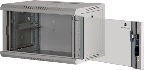 Rockstable 19" Wandschrank 6HE, Sicherheitsglastür, IP2X, weiß, 440mm tief