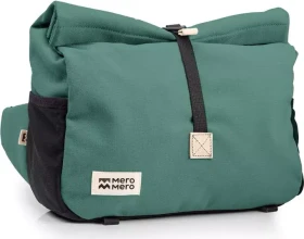 MeroMero Piha Lenkertasche silver pine/cream leather