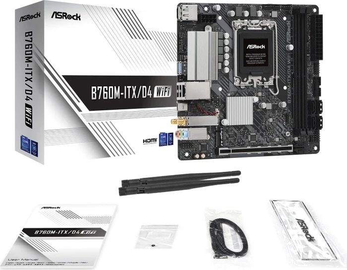 ASRock B760M-ITX/D4 WiFi (Intel 1700)