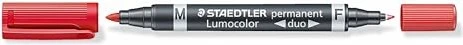 Staedtler Lumocolor duo 348 permanent rot