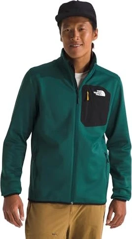 The North Face Crest Full Zip Fleece Jacke deep nori/tnf black (Herren)