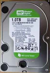 Western Digital WD Caviar Green 1TB, 3.5" / SATA 3Gb/s