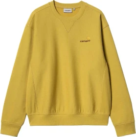 Carhartt American Script Sweat Sweatshirt golden olive (Herren)