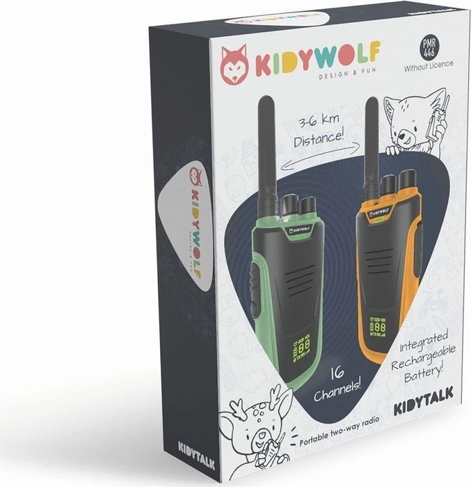 Kidywolf Kidytalk Walkie Talkies, 2er-Pack