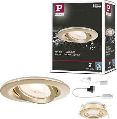 Paulmann Nova rund GU10/GU5.3 Einbauleuchte gold matt