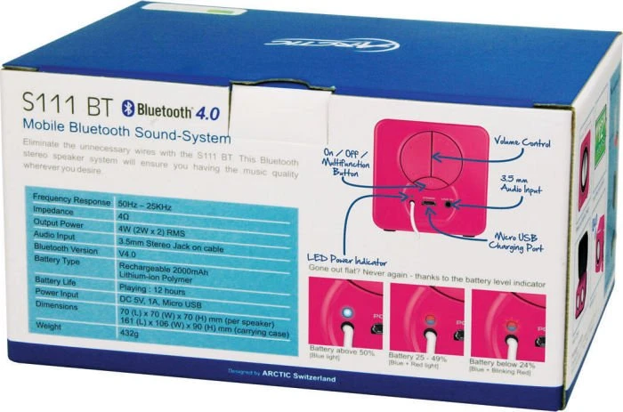 ARCTIC S111 BT pink