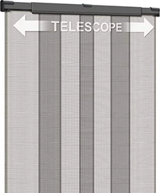 Schellenberg Fliegengitter Fiberglas-Teleskopvorhang 130x250cm anthrazit
