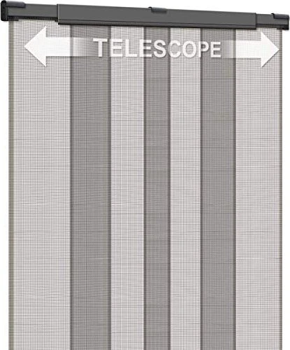 Schellenberg Fliegengitter Fiberglas-Teleskopvorhang 130x250cm anthrazit