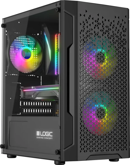 Logic Concept Aramis ARGB Mini Black, Glasfenster