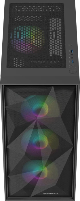 Genesis Diaxid 605 ARGB, schwarz, Glasfenster
