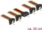 DeLOCK 15-Pin SATA Strom Stecker auf 4x 15-Pin SATA Strom Buchse, Adapterkabel, 4x gewinkelt, 30cm Vorschaubild