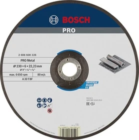 Bosch Professional A30TBF Expert for Metal Schleifscheibe, 230x6x22.23mm, 1 Stück