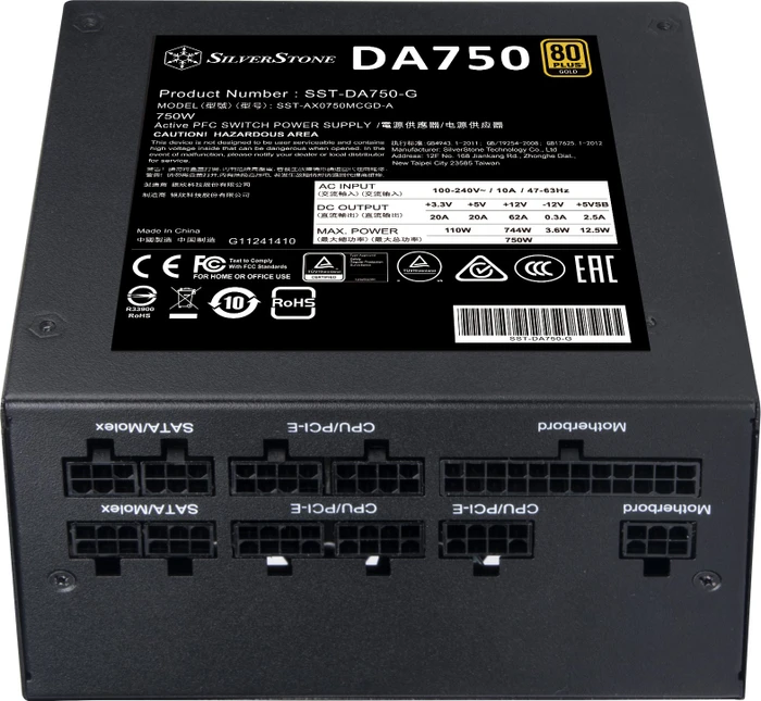 SilverStone Decathlon Gold Series DA750 Gold 750W, ATX 2.4