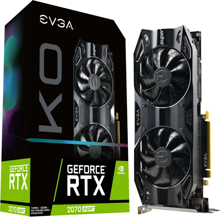 EVGA GeForce RTX 2070 SUPER KO Gaming, 8GB GDDR6, HDMI, 3x DP