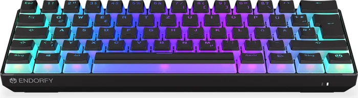 Endorfy Thock Compact Wireless Pudding, PBT, LEDs RGB, hot-swap, Kailh Box RED, USB/Bluetooth, DE