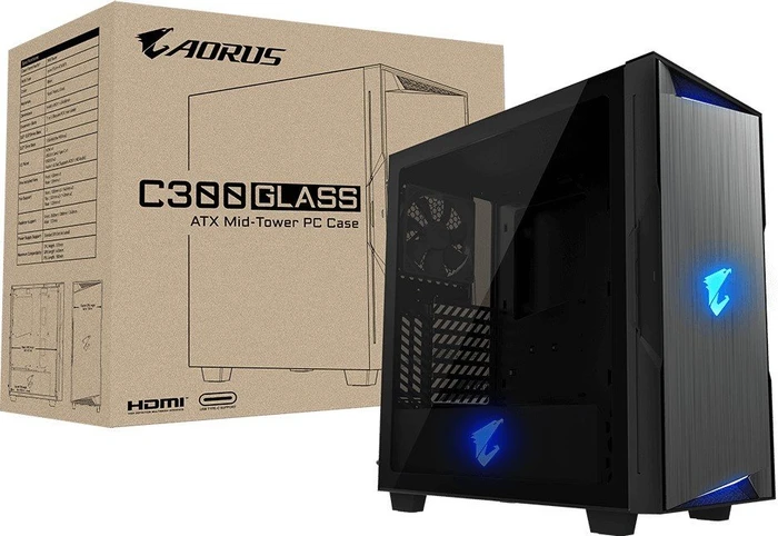 GIGABYTE AORUS AC300 Glass, Glasfenster