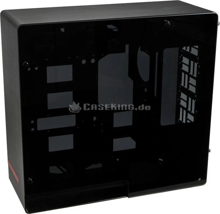 In Win 909 schwarz, Glasfenster