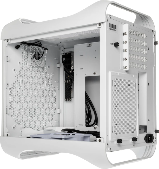 BitFenix Prodigy M 2022, weiß, Glasfenster