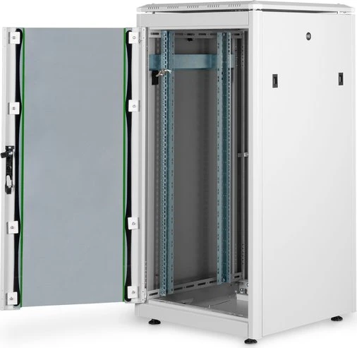 Digitus Professional Unique Serie Serverschrank 22HE, Sicherheitsglastür, IP2X, grau, 600mm tief
