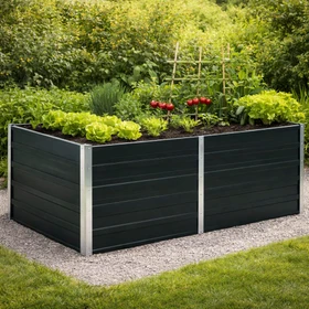 vidaXL Stahl Hochbeet 160x80cm anthrazit