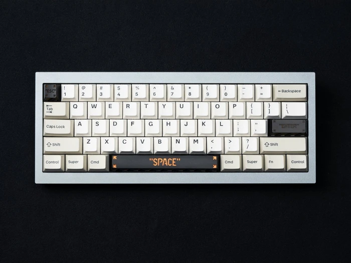 Keychron Esc Alu Alloy Artisan Keycap, Aluminium, schwarz/orange, 1 Taste