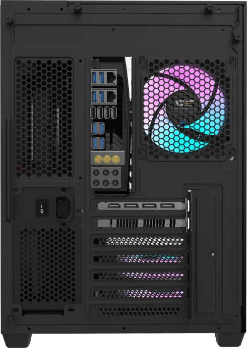 DarkFlash TH285 Black, Glasfenster