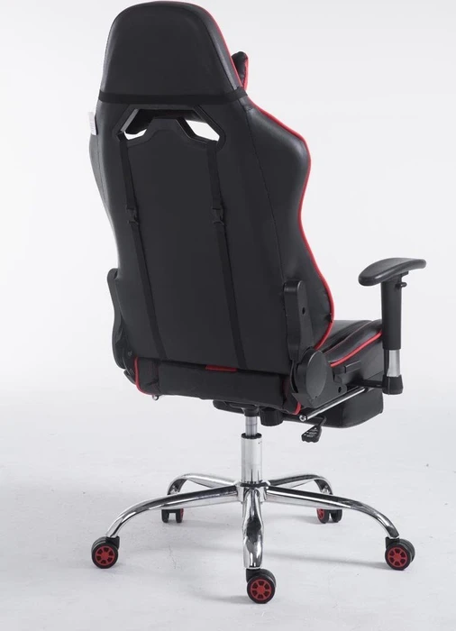 CLP Racing Limit V2 Kunstleder Gamingstuhl mit Fußstütze, schwarz/rot