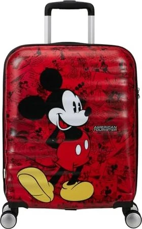 American Tourister Wavebreaker Disney Spinner 55cm Mickey Comics Red